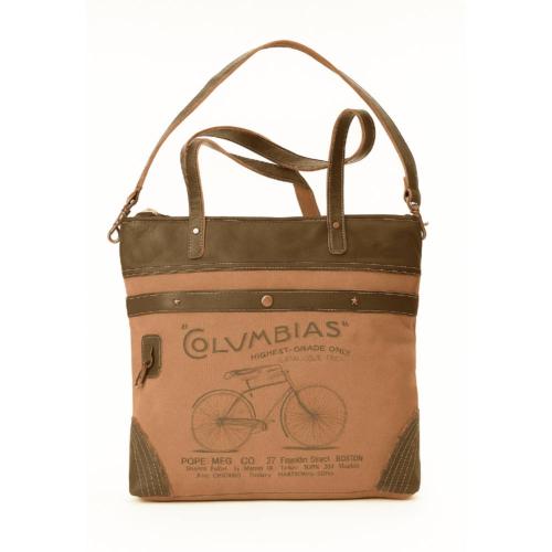 Bag Canvas and Leather - Columbia Bike 40.5x9x33cm
