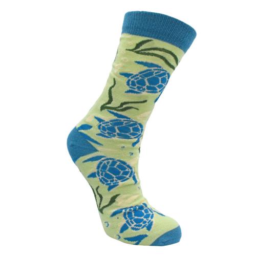 Bamboo Socks Turtles Shoe Size UK 3-7 Womens